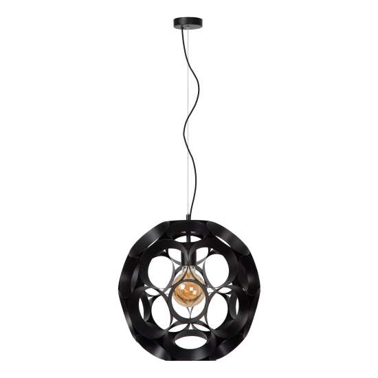 HANNELORE Lampa wisząca Ø 40 cm 1xE27 czarny 10423/40/30 Lucide - zdjęcie dodatkowe 1